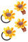 Pinza para el pelo de girasol para bebé, pinzas de cocodrilo BBG53 (juego A)