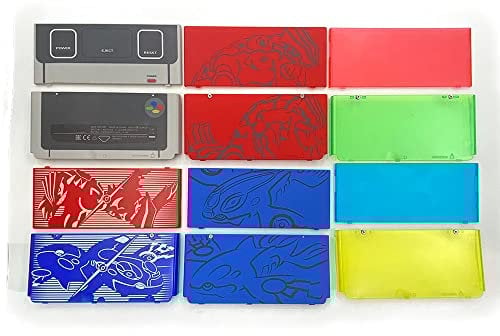 2015 for New 3DS Replacement Front Faceplate Back Plates Part Shell Housing Case Cover (Grey)