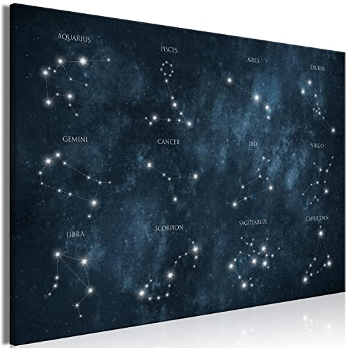 murando - Bilder Konstellation 60x40 cm Leinwandbild 1 tlg Kunstdruck modern Wandbilder XXL Wanddekoration Design Wandbild Sternsymbol Astrologie Zeichen Sternzeichen i-A-10015-b-c