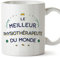 MUGFFINS Tazas para FISIOTERAPEUTA hombre - En Francés - Meilleur du Monde - 11 oz / 330 ml - Regalo original y divertido