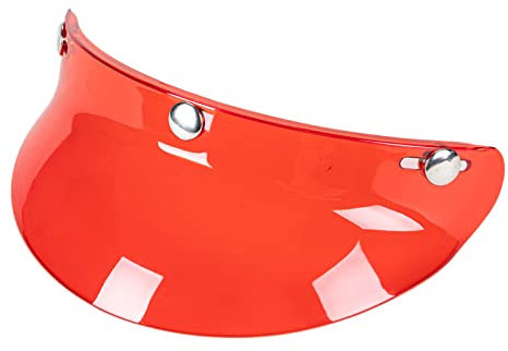 ERYUE visière, 3 Boutons-Pression visière Bouclier lentille visière Rabattable Pare-Vent pour Casque de Moto à Visage Ouvert