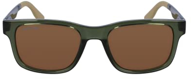 Lacoste Boys' Sunglasses L3656S - Khaki with Solid Brown Lens