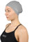 DRUNA Gorro de Natación Silicona para Cabellos Largos, Silicone Cap, Gorro para Piscina, Swimming Cap (Gris)