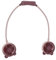 HEEPDD Ventilatore da Collo a Mani Libere, Ventilatore da Collo Portatile Tubo Flessibile Pieghevole Ricaricabile USB con Caricatore per i Viaggi (Rosso ruggine)