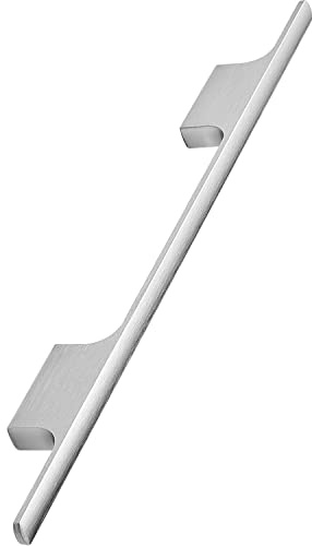 Furnipart Möbelgriff Tau LA160, Griff für Küchenschränke - Schrankgriff für Küchenfronten - Aluminium Edelstahl Effekt