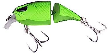 ZECK - Kunstköder, langsam sinkende, Zweiteilige Wobbler - Cat Pointer 8 cm | 1 m S - Acid Green