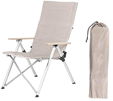 Ultraleichter Campingstuhl, tragbarer klappbarer Campingstuhl, verstellbare Rückenlehne mit drei Geschwindigkeiten, mit Tragetasche, geeignet für Outdoor-Aktivitäten, Camping, Picknicks, Wandern,
