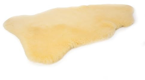HOME LAMB Medizinisches Lammfell Relugan 90-100 cm - Weich Schaffell Echt - Natürliche Lammfell Teppich Wohnzimmer - Flauschig Lammfell Echt - Deko Fell Schlafzimmer - Naturfell