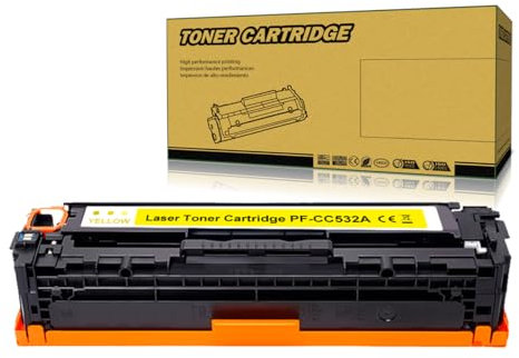 Okra Toner 304A Kompatibel mit HP 304A Gelb Toner HP CC532A Toner Gelb für HP Color Laserjet CP2025dn CP2020 CP2025 CP2025n HP Color Laserjet CM2320fxi MFP CM2320n MFP CM2320nf MFP