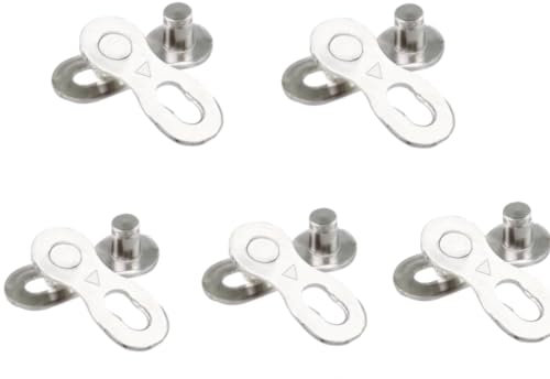 WLAUBO Bike Quick Release Chain Bicycle Chain Link Connector for 6/7/8/9/10/11/12 Speed Road Mountain Bicycle, 5 Pairs Bicycle Missing Link with Portable Box Packaging (6/7/8, Speed)