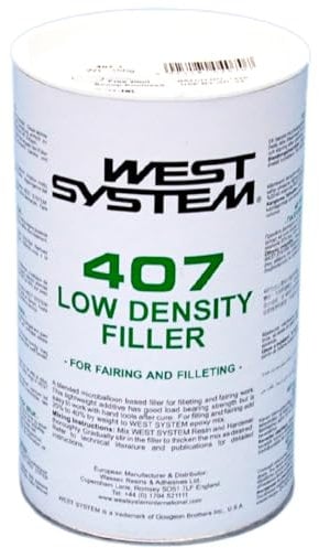 WEST SYSTEM 407 Low-Density Filler 150g - Thickens Epoxy for Wood, Marine & Fibreglass Repair - Waterproof, Multi Purpose Adhesive Powder for 2 Part Epoxy - for Interior & Exterior Use