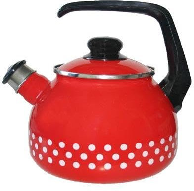 Tetera de 20 cm de diámetro, 2 l, diseño de lunares