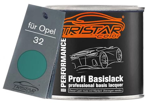 TRISTARcolor Autolack Dose spritzfertig für Opel 32 Türkis Metallic/Turquoise Metallic Basislack 0,5L