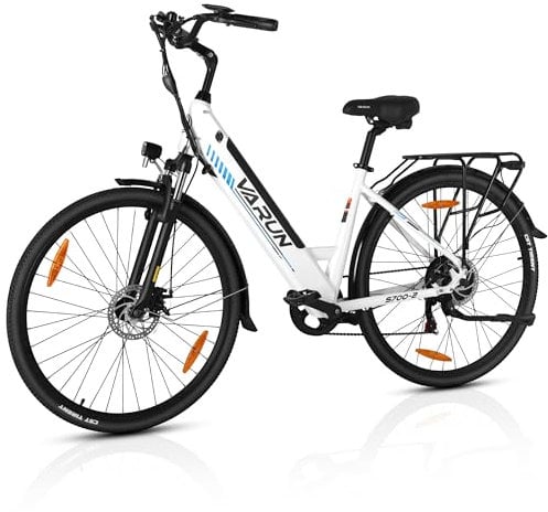 VARUN E Bike, 28 Zoll E-Bike Damen Herren mit 48V 499.2Wh Akku, Bis zu 100KM, 250W Motor, Elektrofahrräder E-Fahrrad mit Tempomat Modus, 7-Gang, LCD-Display, Pedelec City Ebike für Trekking, S700-2