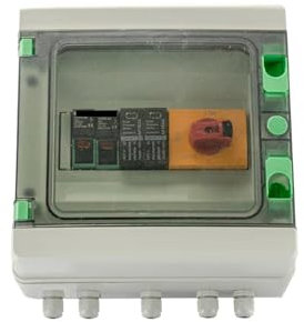 1000 V, 1 Eingang, 1 Ausgang, 1 String, Solar-PV-Array, 4P-Trennschalter, 2P-Solar-Photovoltaik-Kombikasten (Color : 1-1 1000V with Gland)