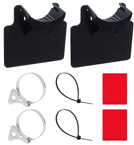 2 Stück Pool Schlauchhalter,Schwimmbad Rohrhalterung Pool Schlauchhalterung Pool Schlauch Zubehör Schlauchschellen mit Knickschutz(Schwarz)