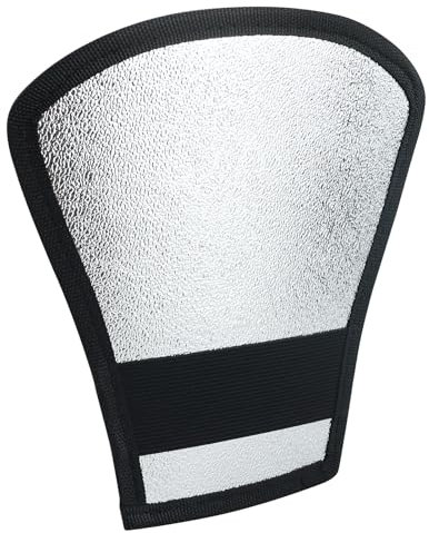 Flash Diffuser Silver/White Reflector for Universal Camera, Flash Softbox Connector, Macro Flash Diffuser, Flash Softbox Diffuser Kit, Flash Reflector For Camera Reflector, Studio (1 Piece)