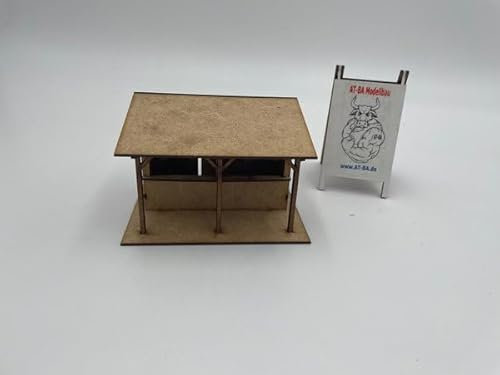 AT-BA Modellbau 220112 Slotcar-Deko Verkaufsstand Variante 3