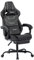 WOTSTA Gaming Stuhl Ergonomisch Gaming Chair Bürostuhl mit Fußstütze Racing Computerstuhl Höhenverstellbar Gepolstert Computerstuhl Lendenwirbelstütze Schwarz