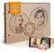 Personalisiertes Album aus Holz mit Ösen I mit zwei Foto Gravuren I Zum Selbstgestallten I Kinderalbum als Geschenk an Weihnachten für Großeltern I Geburtstagsgeschenk I Muttertag