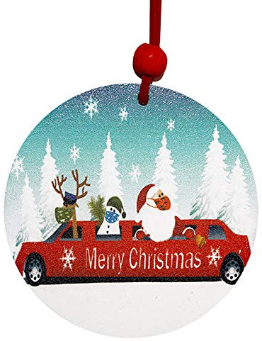 Weihnachtsdekoration, niedlicher Weihnachtsmann, mit Maske, Baumschmuck, Geschenk für Erwachsene, Kinder, Kunst, Weihnachten, Neujahr, Partyzubehör