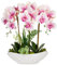 Kunstpflanze Orchideen Künstliche Deko Blumen Kunstblumen Wie Echt Mit Real-Touch Blüten im Keramiktopf Tischdeko Fensterbank Deko, Höhe 41cm