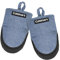 Cuisinart Mini Oven Mitts – 5.5” x 7” Heat-Resistant Kitchen Mitts for Oven with Non-Slip Neoprene Palm, Cotton Filling, and Fabric Loop – Durable Oven Mitt Set for Cooking & Baking (Indigo)