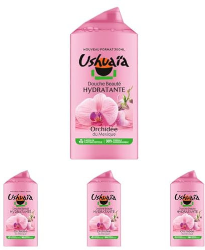 Ushuaïa Gel Douche Orchidée, 300ml (Lot de 4)