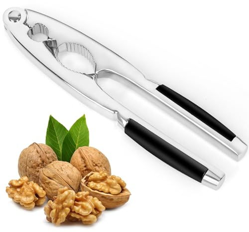 ChromLives Walnussknacker Nussknacker Walnüsse Nutcracker Metall mit Rutschfestem Griff Walnüsse Nussöffner, Nußknacker für Pecan Walnut Mandeln Haselnüsse Pistazien