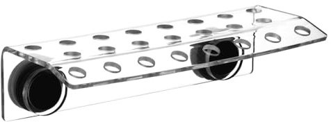 DONGKER Coral Frag Rack, 1 Stück Acryl Korallen Ableger Halter mit 23 Löchern, Aquarium Korallen Frag Halterung mit Magnetisches Saugnapf für Meerwasseraquarien