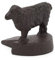Cast Iron Sheep Door Wedge | Rustic Metal Animal Door Stop | Vintage Style Iron Sheep Door Stopper Wedge - 8cm
