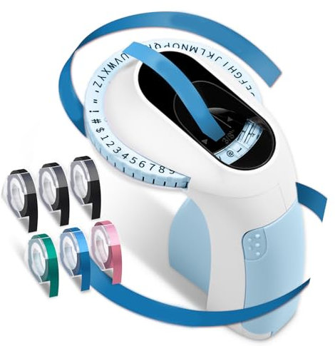 Rdxanc Prägemaschine Beschriftungsgerät 3D Prägegerät Handheld Label Prägegerät Tragbares Prägegerät