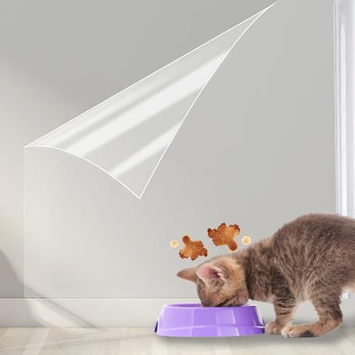 CAIJ Transparent Wandschutzfolie Selbstklebend, Wandschutzfolie,Spritzschutz Küchenwand, Transparent Wandschutzfolie Spritzschutz,45x1000cm