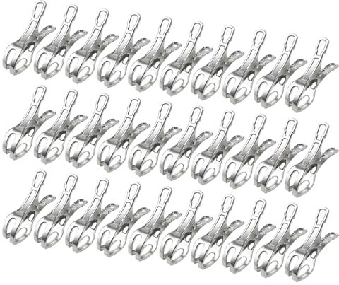 Rdxanc Lot de 30 pinces multi-usage pour couvertures de piscine portables et résistantes au vent pour piscines hors sol et serviettes de plage