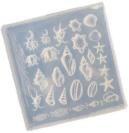 Sea Theme Small Art Accessories Mold Nails Designing Moulds Nails Embellishment Molds for Delicate Manicure Designs