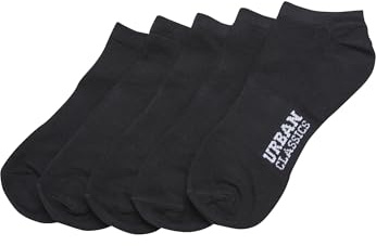 Urban Classics Unisex Logo No Show Socks 5-Pack