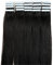 UK-Fashion-Shop Tape Extensions Echthaar 100g Haarverlängerung 100% Echthaar Extensions Tape In 40 Tressen Glatt Naturschwarz #1B (24zoll-60cm)