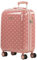 SKPAT - Handgepäck Koffer Hartschale. Kabinentasche. Trolley Rollkoffer 4 Rollen 55x40x19 Material: ABS/PC hochwertiger und Stabiler. TSA Hängeschloss 132350, Farbe Coral Rot