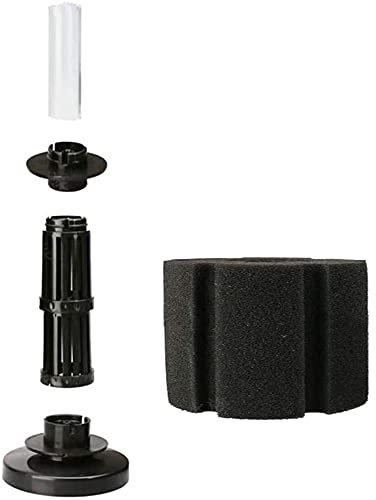 ANCLLO XY-280 Mini-Filter, für Aquarien, zylinderförmig, weich, biochemisch, Schwamm, Schwarz, 2 Stück - Aquarium Biochemischer Schwammfilter Bio Schwammfilter