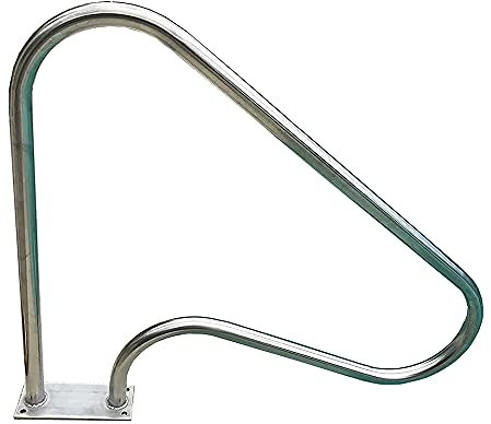 Mains courantes de Piscine extérieure, Mains courantes courbées de Piscine en Acier Inoxydable 304 de Haute qualité, antirouille, poignée Facile à Installer