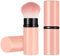 Falliny einziehbare Kabuki Make-up Pinsel, Reise Gesicht Blush Pinsel, tragbare Puder Foundation Pinsel mit Kappe für Blush, Sonnenschutz, Bronzer, Polieren, Highlighter Flawless Puder Kosmetik