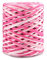 G2PLUS Bast Papierband, Valentinstag Geschenkband Rosa Bast Geschenkband Raffiabast Papier Schnur für Basteldekoration,Geschenkverpackung,Weben, Bündeln (Rosa und Weiß)