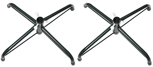 DOITOOL 2st Weihnachtsbaumbasis Kleiner Weihnachtsbaumständer Ersatz Eines Künstlichen Baumständers Weihnachtsbaumbeine 3ft Weihnachtsbaum Stand Metall Christbaumzubehör Schwer Rotieren