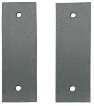 Placas de conexión, placa espaciadora para abrazadera de tubo cuadrado y abrazadera de tubo rectangular, 2 unidades (acero galvanizado normal, placa de conexión para abrazadera de 15 x 15 mm)