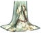 ANDANTINO - Sciarpa in 100% seta, quadrata, di grandi dimensioni (110 cm), leggera, adatta come foulard, fascia per capelli, scialle, in confezione regalo, Verde pallido., Large