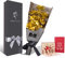 Blau Rose Blumenstrauß, 6 Stück Handgefertigt Goldfolie Künstlicher Rosenstrauß - mit Geschenkbox für Frau Freundin/Muttertag/Geburtstag/Hochzeitstag/Jahrestag Künstliche Rose (Gold)