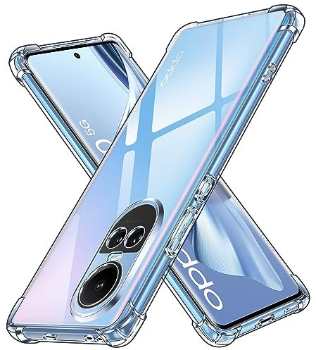iVoler Cover per Oppo Reno 10 5G / Oppo Reno 10 PRO 5G, Custodia Trasparente Assorbimento degli Urti con Paraurti in TPU Morbido, Sottile in Silicone Protettiva Case