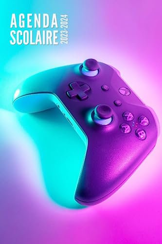 Agenda Scolaire 2023 2024: Gaming - Journalier 1 Jour par Page Pour Primaire, Collège, Lycée, Université | De Septembre 2023 à Juillet 2024