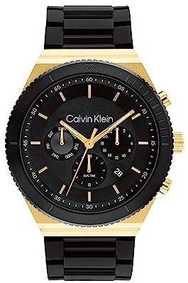 Calvin Klein Multi Zifferblatt Quarz Uhr für Herren Kollektion CK Fearless mit Edelstahl- oder Silikonarmband