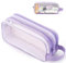 MAMUNU Astuccio trasparente da donna, Lilla, Beauty case